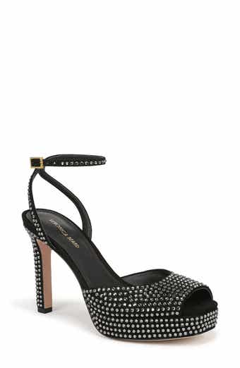 Veronica Beard Brianne Crystal Ankle Strap Platform Sandal