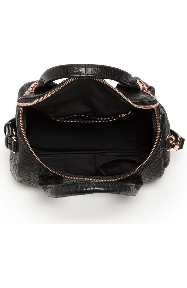 Alexander Wang 'Rockie - Rose Gold' Leather Crossbody Satchel, Alternate, color,