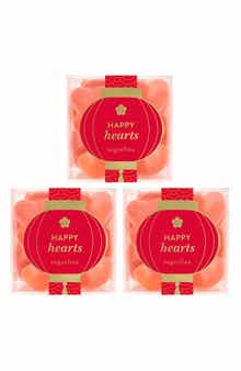 sugarfina Lunar New Year Set of 3 Happy Hearts Candy Cubes