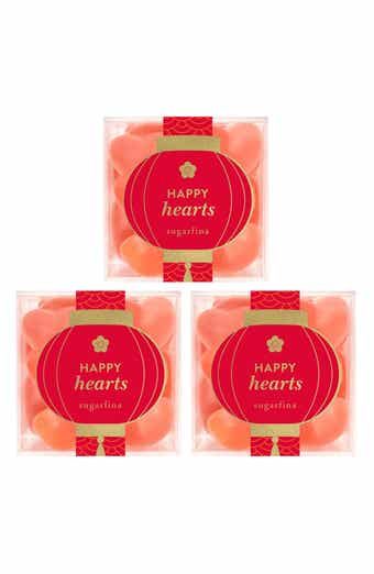 sugarfina Lunar New Year Set of 3 Happy Hearts Candy Cubes