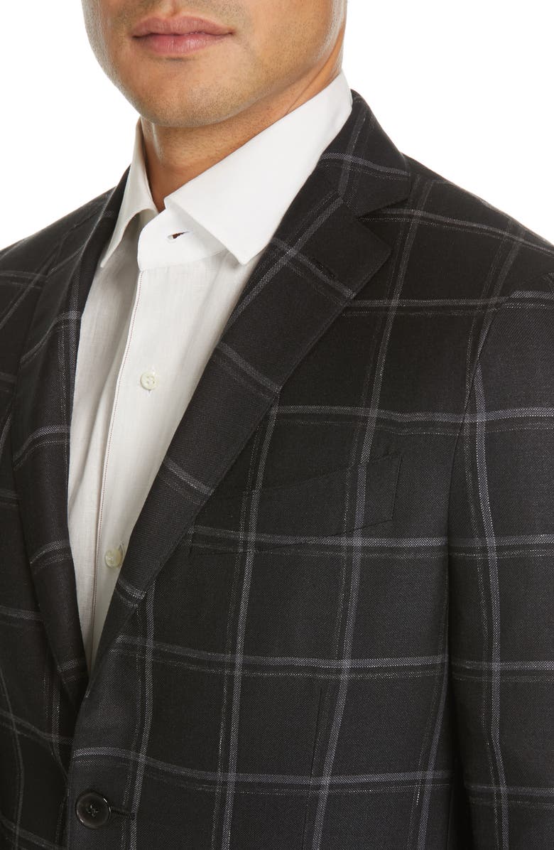 Eidos Deven Trim Fit Windowpane Sport Coat, Alternate, color,