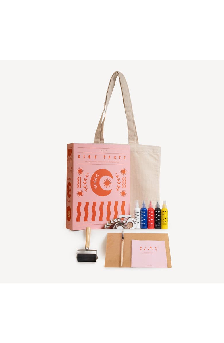 JOYN Block Printing Kit - Cosmic Print Tote Bag, Alternate, color, Cosmic Print