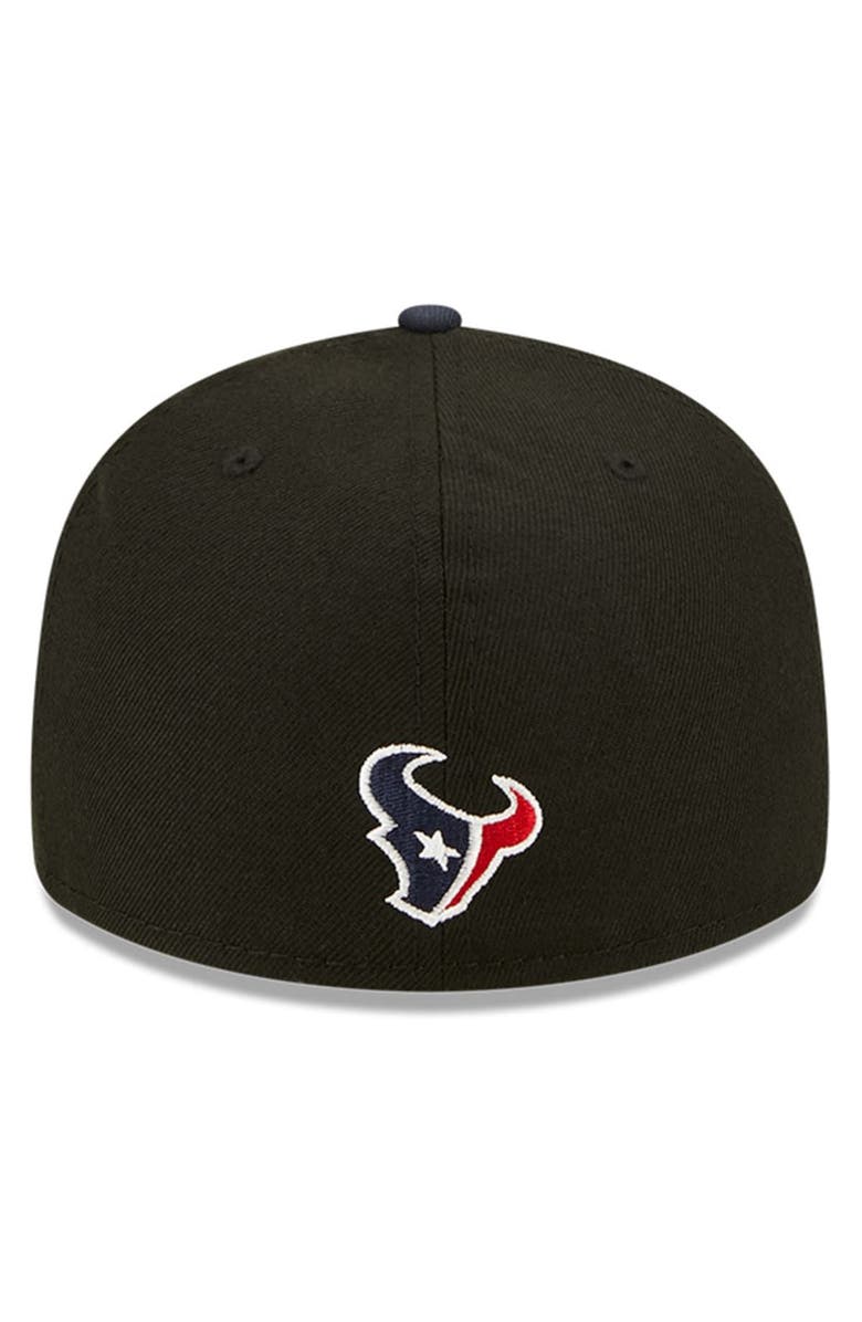 New Era Men's New Era Black/Navy Houston Texans 2022 NFL Draft Low Profile 59FIFTY Fitted Hat, Alternate, color,