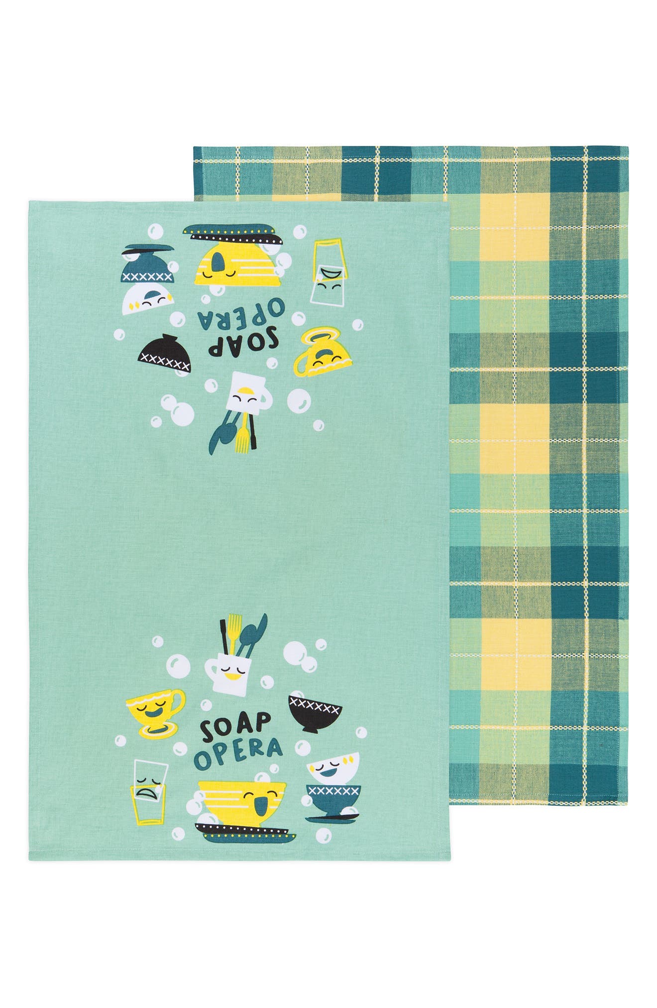 Soap Opera Set of 2 Tea Towels