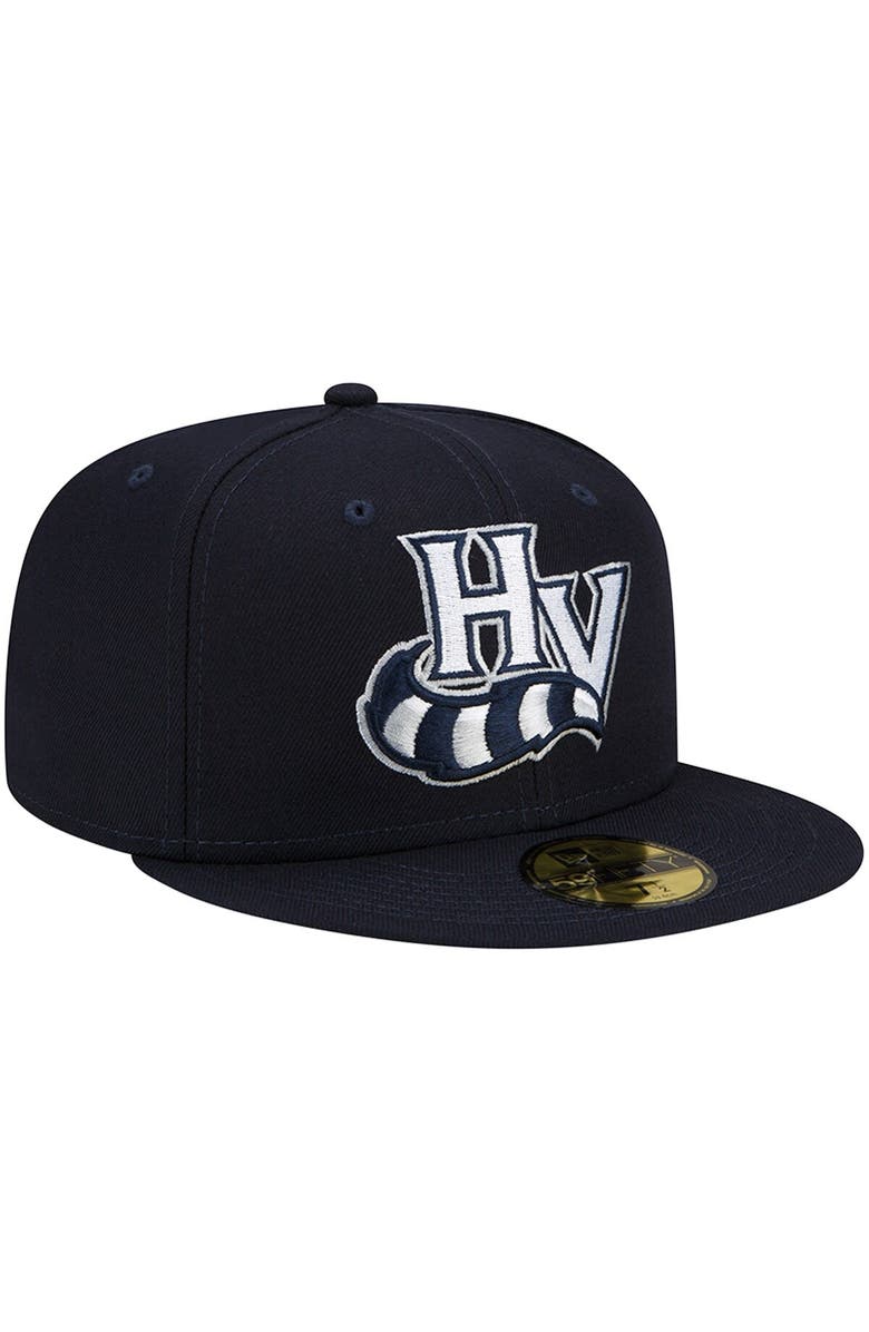 New Era Men's New Era Navy Hudson Valley Renegades Authentic Collection 59FIFTY Fitted Hat, Alternate, color, 
