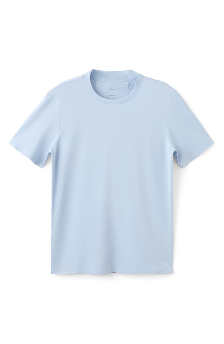 MANGO Slim Fit Coolmax<sup>®</sup> Solid T-Shirt, Alternate, color, Sky Blue