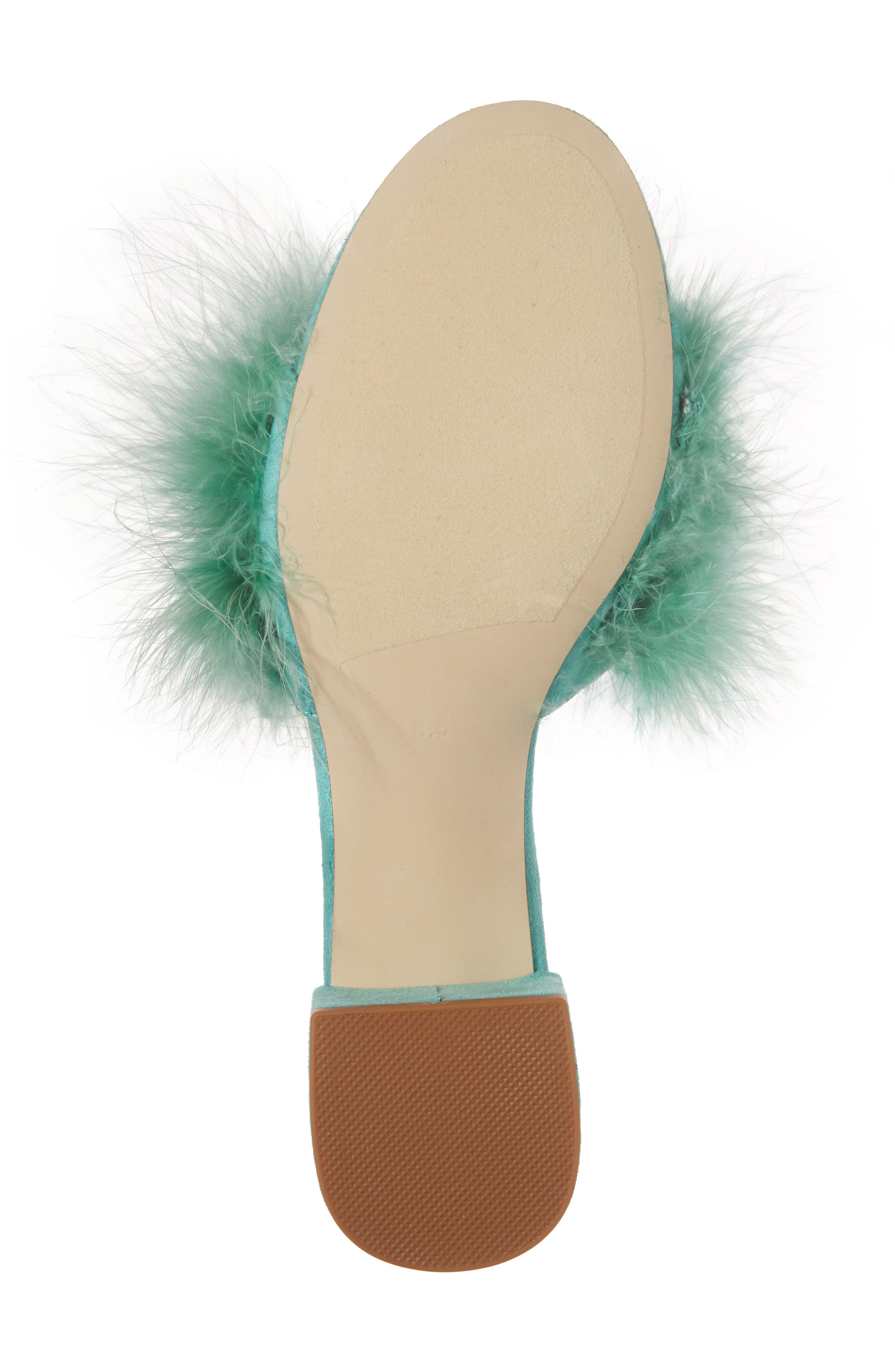 'Beaton' Slide Sandal, Alternate, color, MINT SUEDE