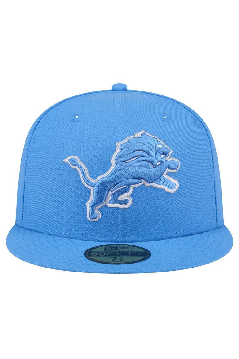 Men's New Era Blue Detroit Lions Omaha 59FIFTY Fitted Hat, Alternate, color, Blue