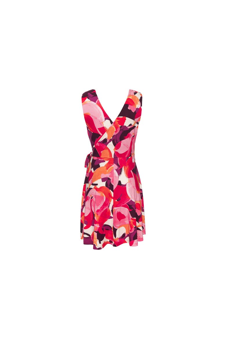 Wrap Look Dress, Alternate, color, Pink-Printed