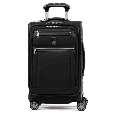 Trav Platinum Elite Softside Expandable Carry-On 21-Inch Luggage  ,  Bordeaux Red