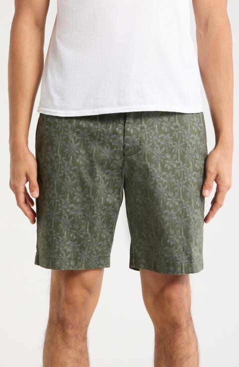 Rich Palms Print Shorts
