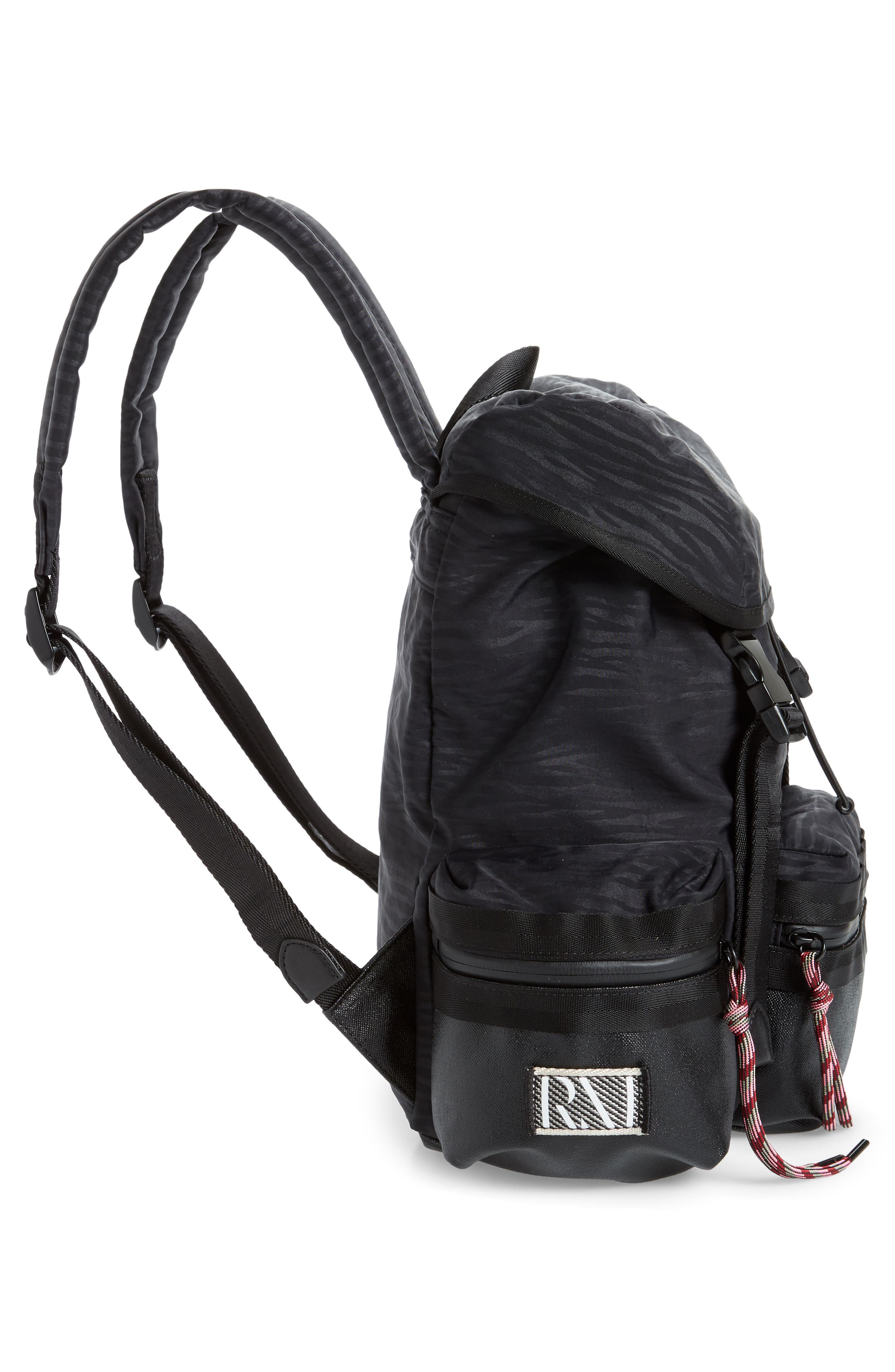 Rebecca Minkoff Downtown Animal Stripe Nylon Backpack, Alternate, color, 