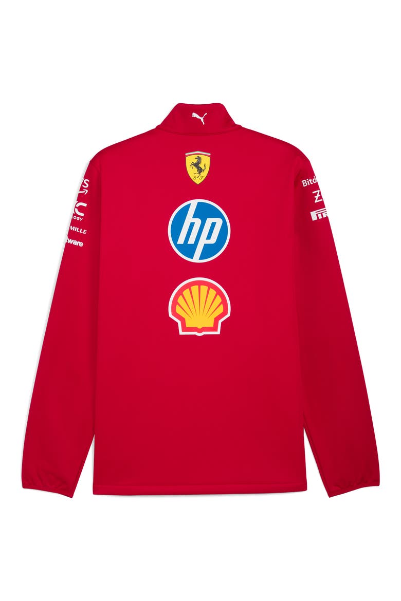 Scuderia Ferrari 2025 Softshell Jacket, Alternate, color, DARK CHERRY