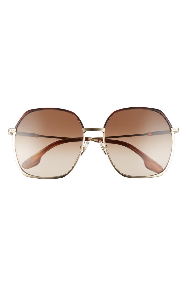 Victoria Beckham 59mm Square Sunglasses, Main, color, 