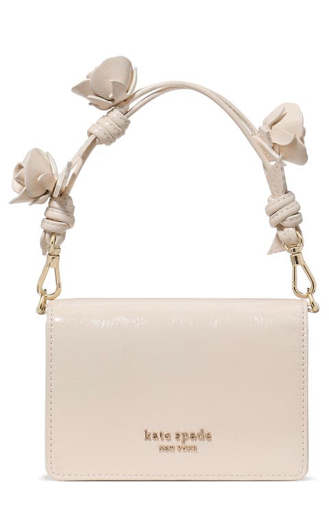 natasha crinkle patent leather mini bag