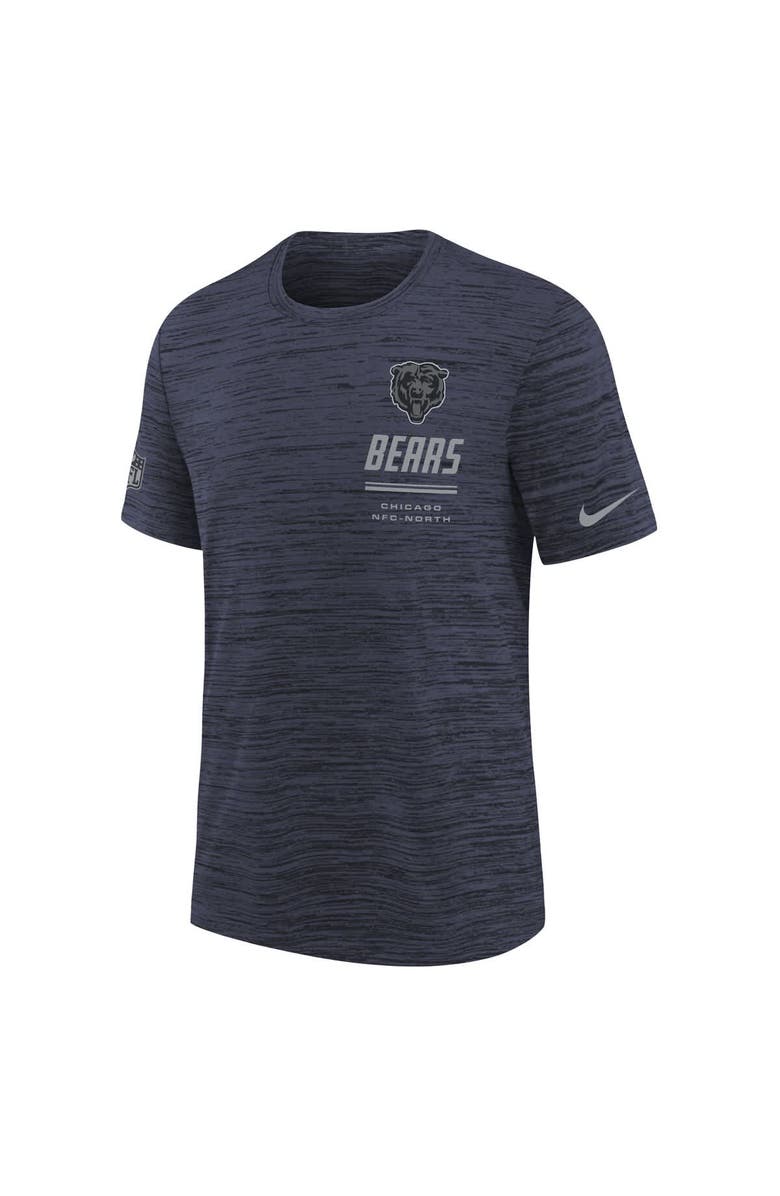 Nike Youth Nike Navy Chicago Bears Sideline Velocity Dri-FIT T-Shirt, Alternate, color, Navy