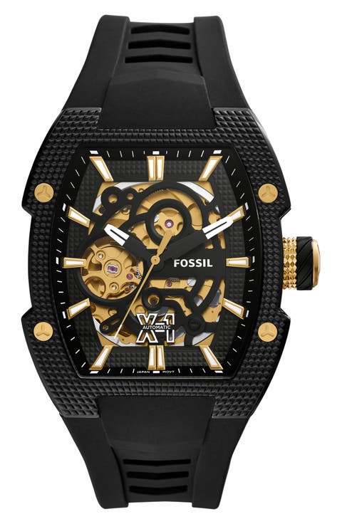 Machine Automatic Silicone Strap Watch