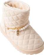 bebe Kids' Cozy Quilted Faux Fur Lined Boot