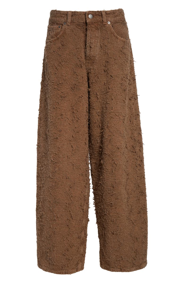 Haikure Bethany Wide Leg Fur Denim Jeans, Alternate, color, Camel