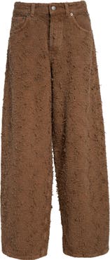 Haikure Bethany Wide Leg Fur Denim Jeans