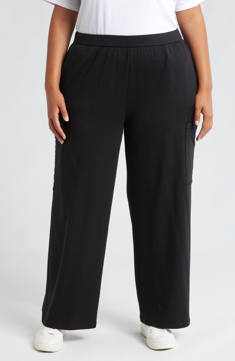 Eileen Fisher Wide Leg Cargo Pants, Main, color, 