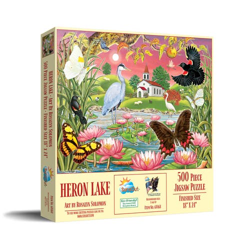 Heron Lake 500 piece Jigsaw Puzzle for Adults