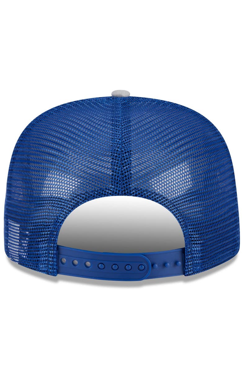 New Era Men's New Era White/Gray Toronto Blue Jays Team Foam Front A-Frame Trucker 9FIFTY Snapback Hat, Alternate, color, 