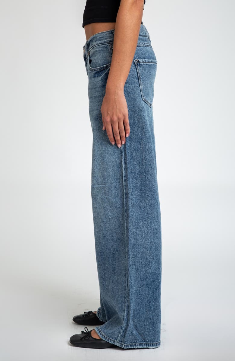 I Love Who I Am Mid Rise Wide Leg Jeans, Alternate, color, Indigo Light Medium