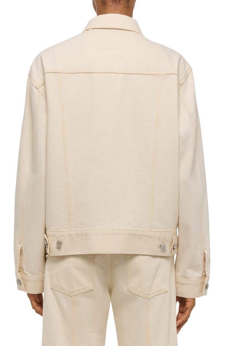 Helmut Lang Classic Denim Trucker Jacket, Alternate, color, Ecru