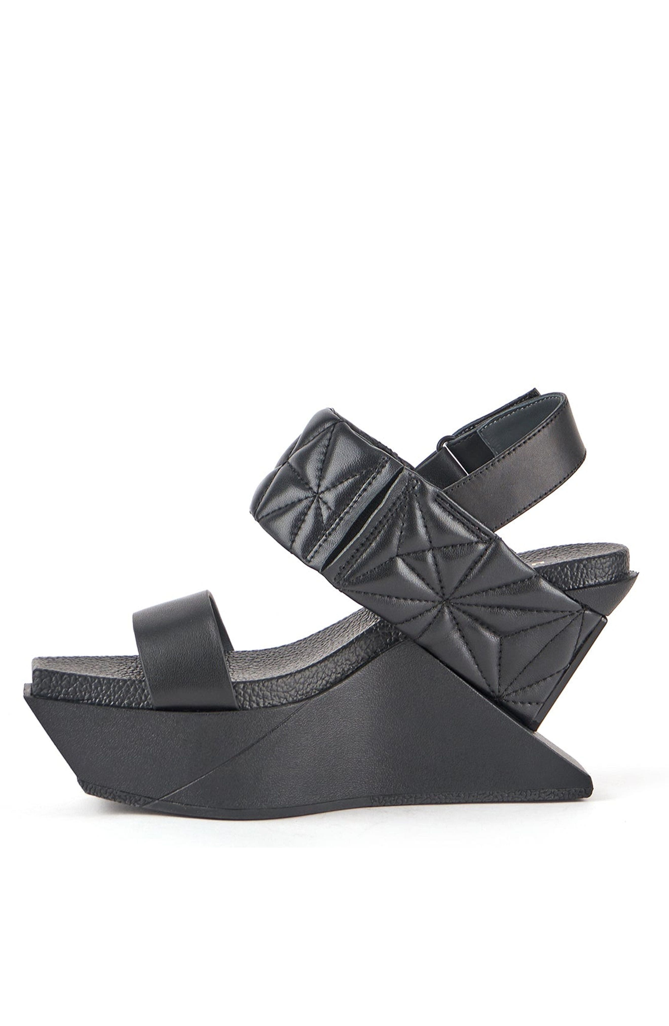 Delta Wedge Puffy, Alternate, color, Black