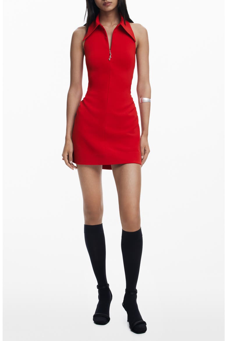 Halter Minidress, Main, color, RED