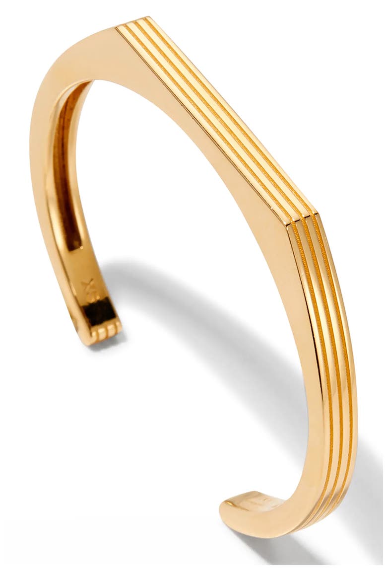 Aurelia Narrow Cuff Bracelet, Alternate, color, YELLOW GOLD