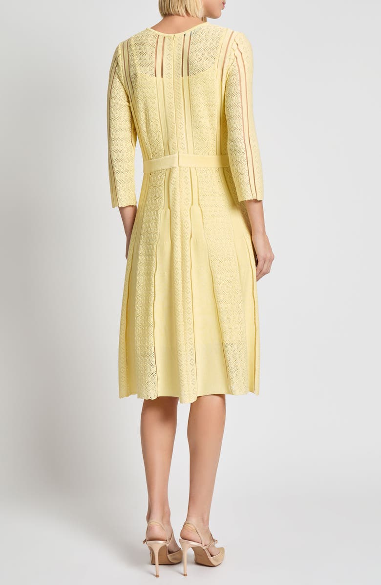 Misook Pointelle Knit A-Line Dress, Alternate, color, 