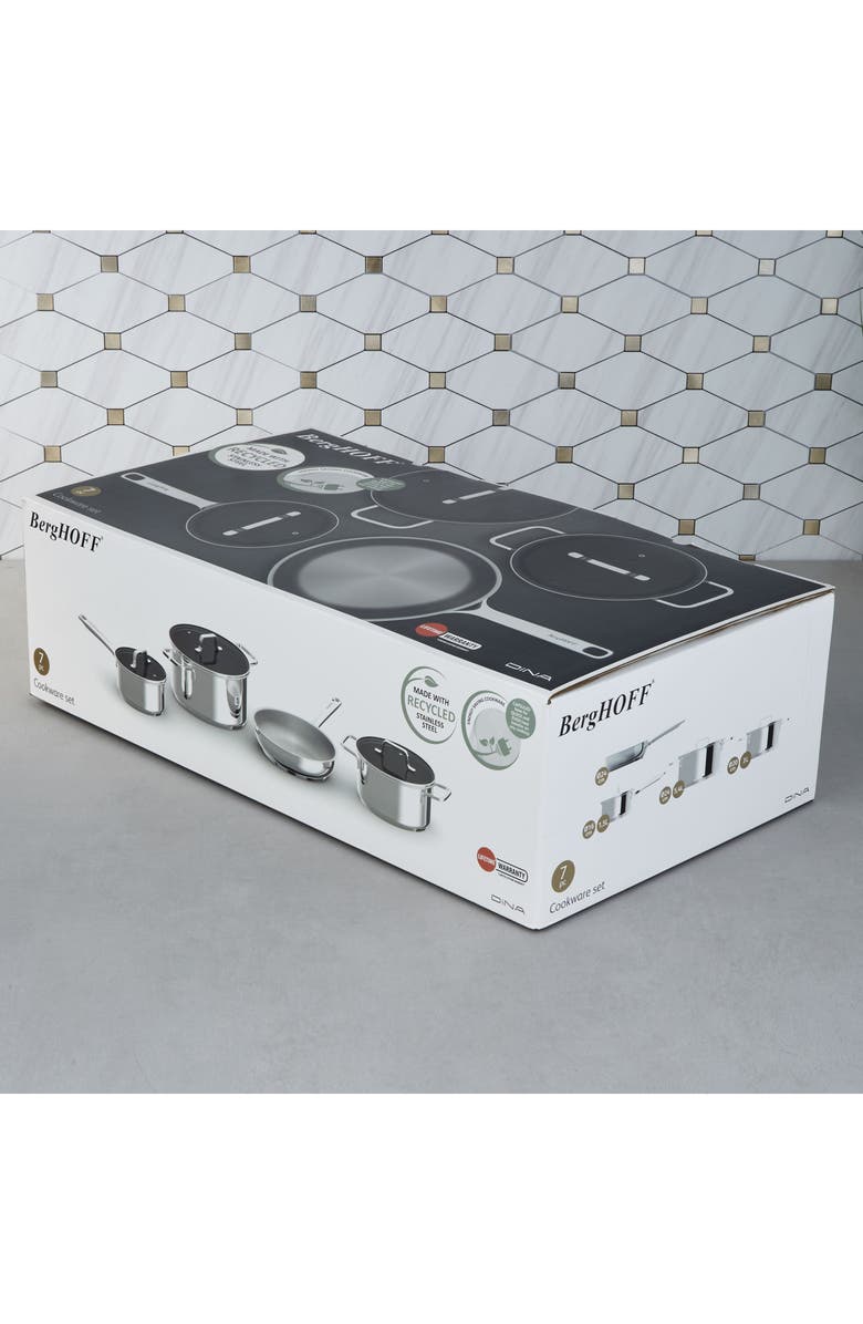 BergHOFF DiNA Helix 7-Piece Cookware Set, Alternate, color, Silver