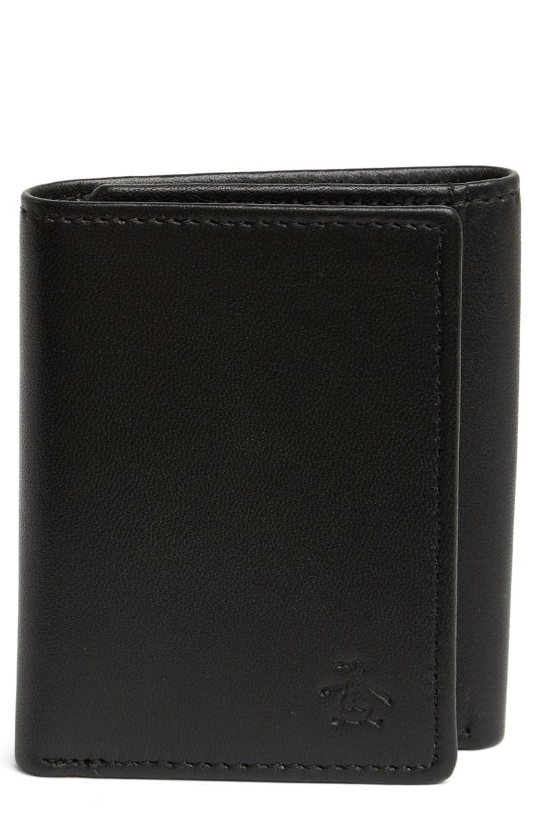 Original Penguin Gramercy Slim Trifold Wallet, Main, color, 