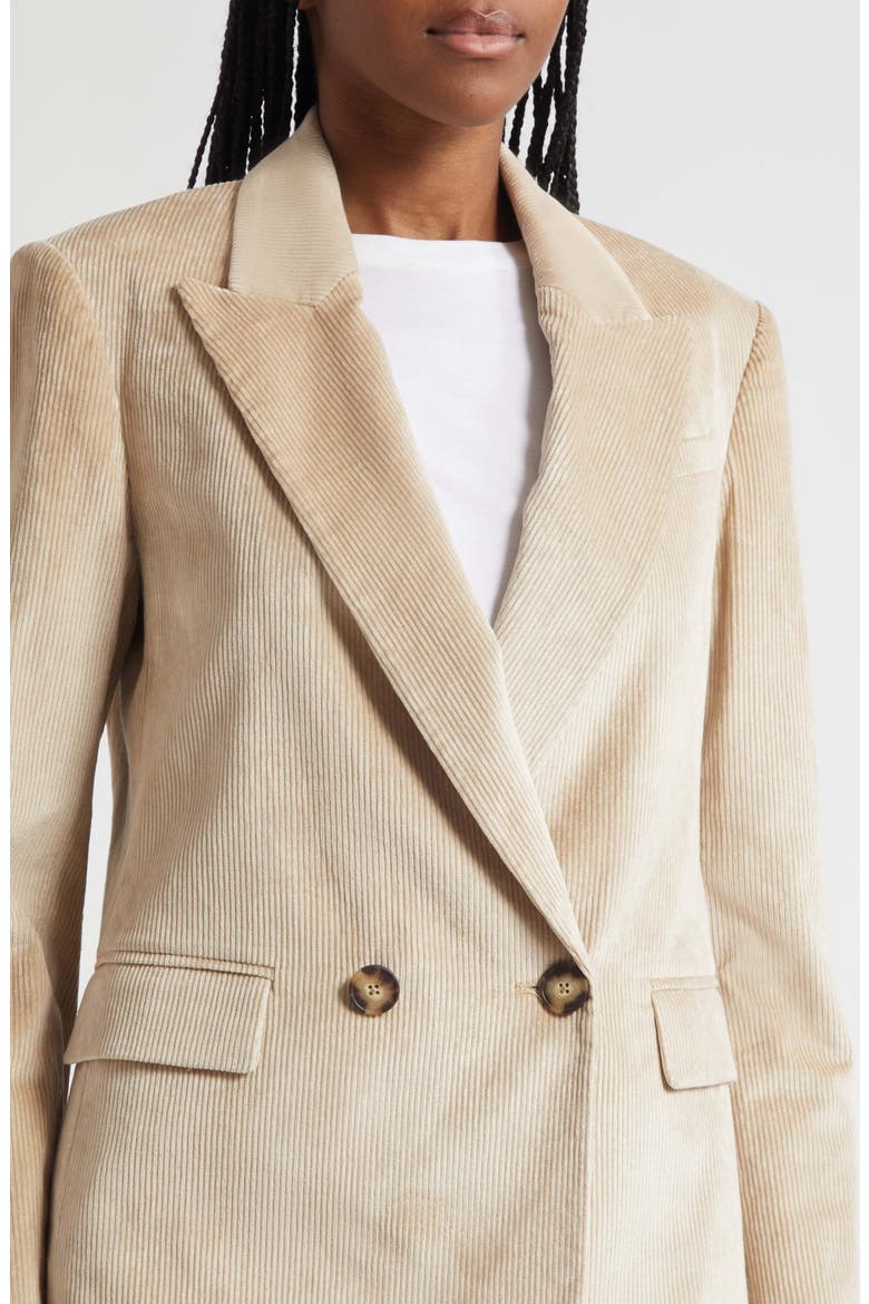Sevyn Corduroy Double Breasted Dickey Jacket, Alternate, color, HEATHERED SAND