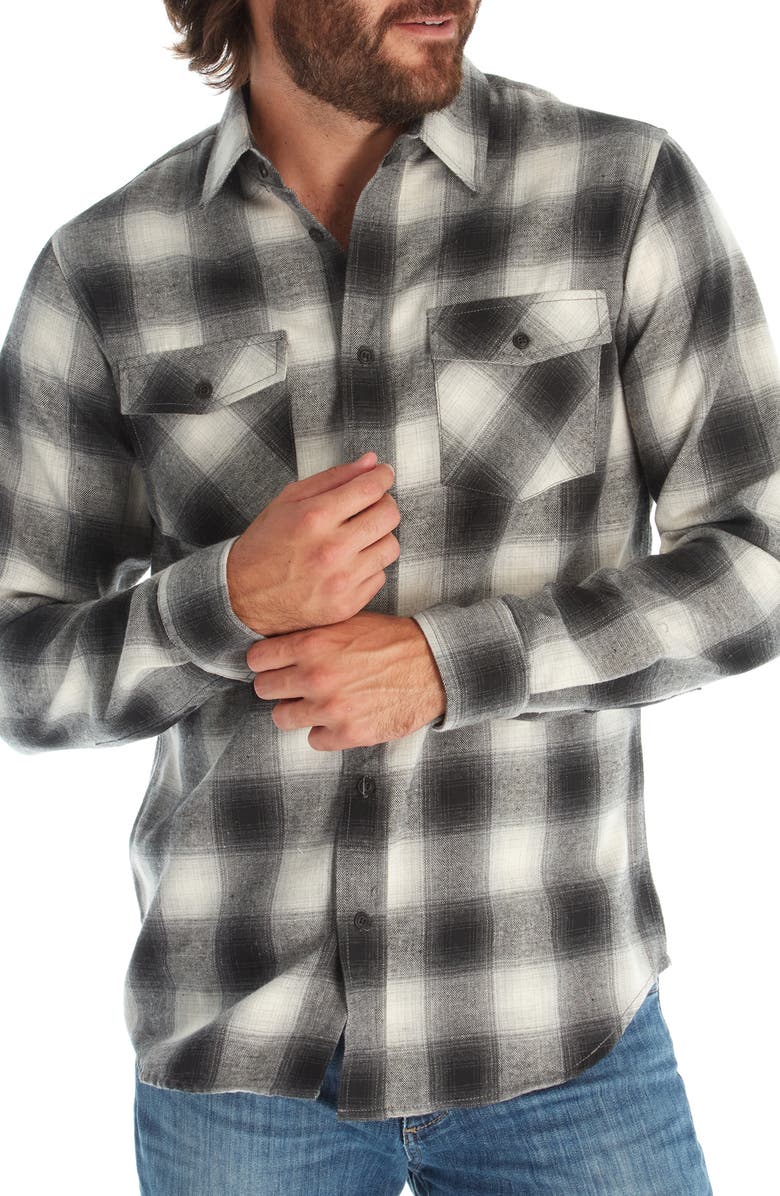 PX Regular Fit Plaid Flannel Shirt, Alternate, color, 