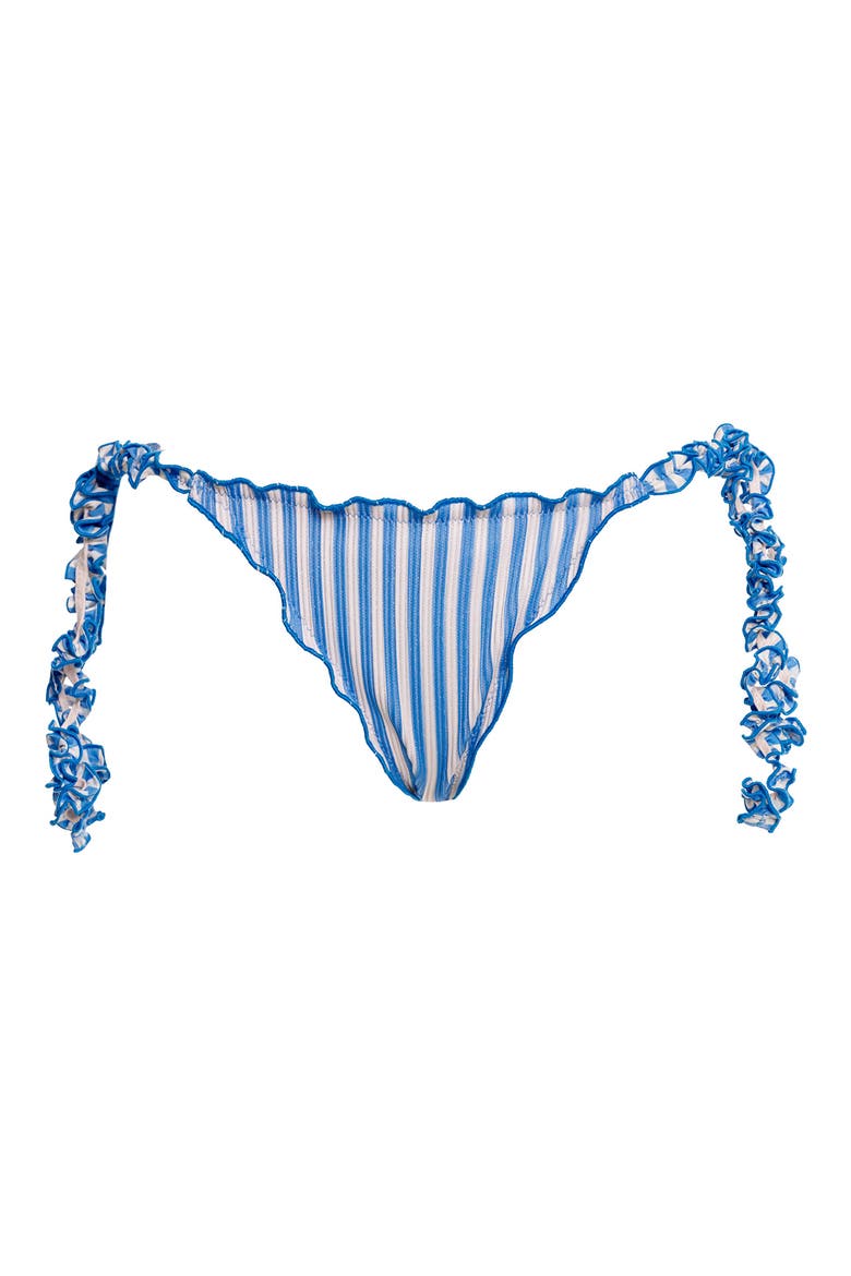 Alegria Citrus Metallic Stripe Bikini Bottoms, Alternate, color, BLUE MULTI