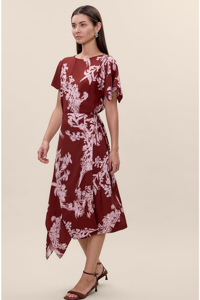 Ciara Wrap Dress, Alternate, color, Aberdeen Combo