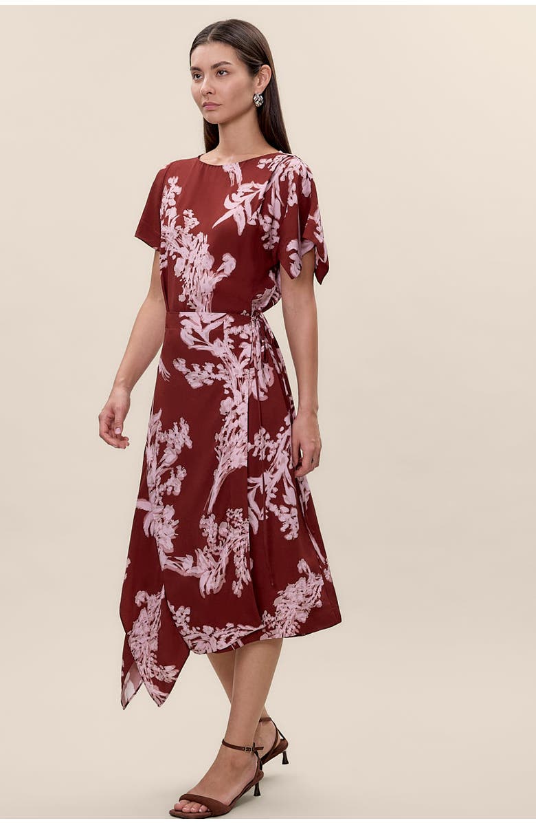 Rebecca Taylor Ciara Wrap Dress, Alternate, color, Aberdeen Combo