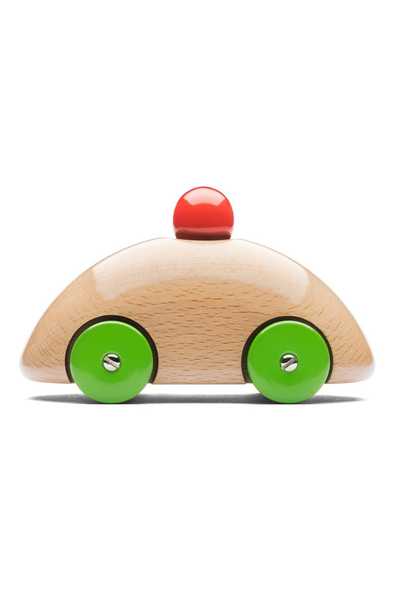 Streamliner F1 Wooden Car Toy, Main, color, BROWN