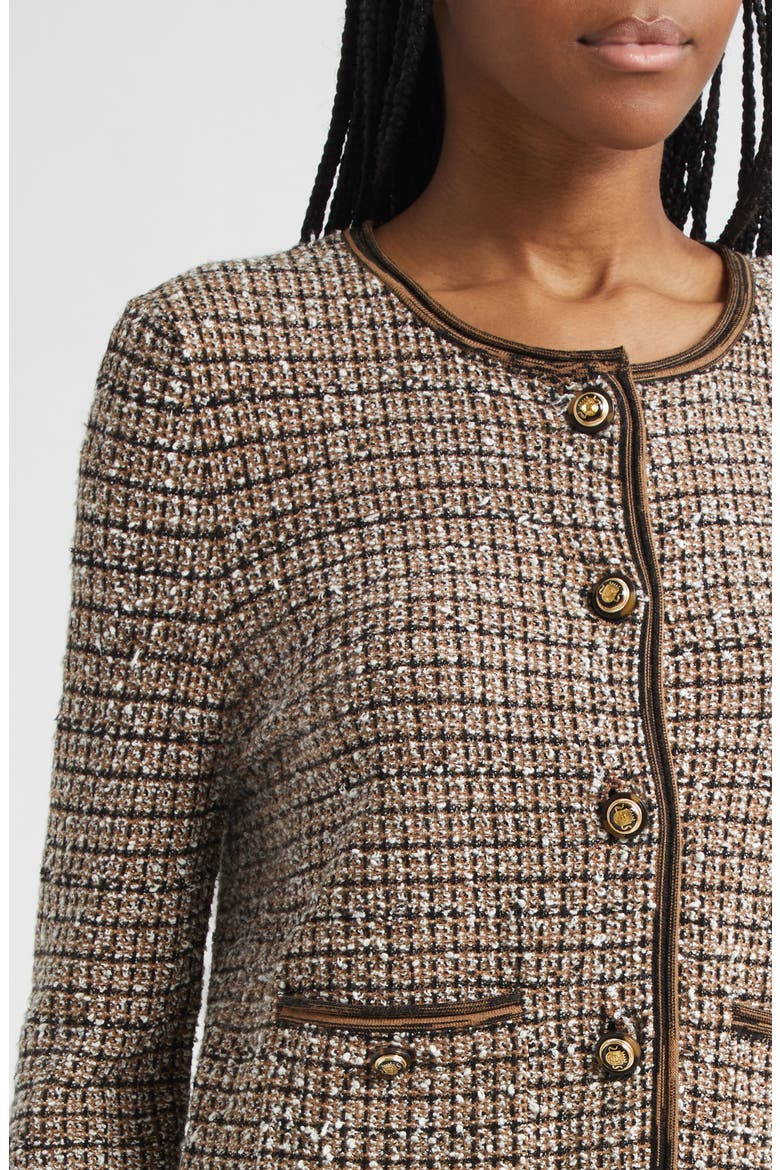 Brisa Tweed Knit Jacket, Alternate, color, ACORN MULTI
