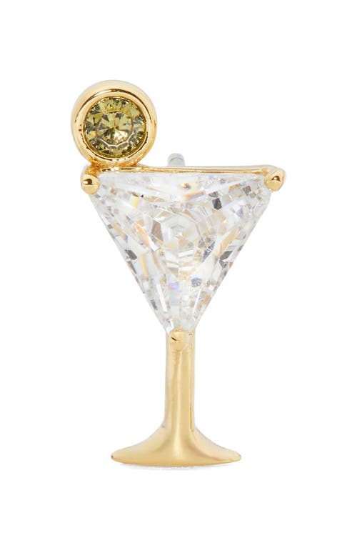 Kate Spade New York Shaken Or Stirred Martini Stud Earrings In Gold
