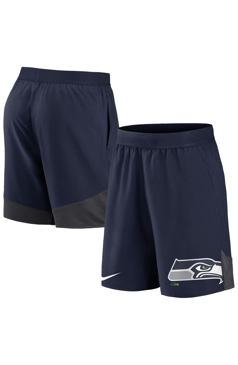 Nike Men's Nike College Navy Seattle Seahawks Stretch Performance Shorts, Main, color, Navy