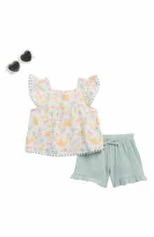 Rachel Zoe Kids' 3-Piece Gauze Short Set
