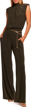 Ramy Brook Dani Shirred Neck Sleeveless Jumpsuit