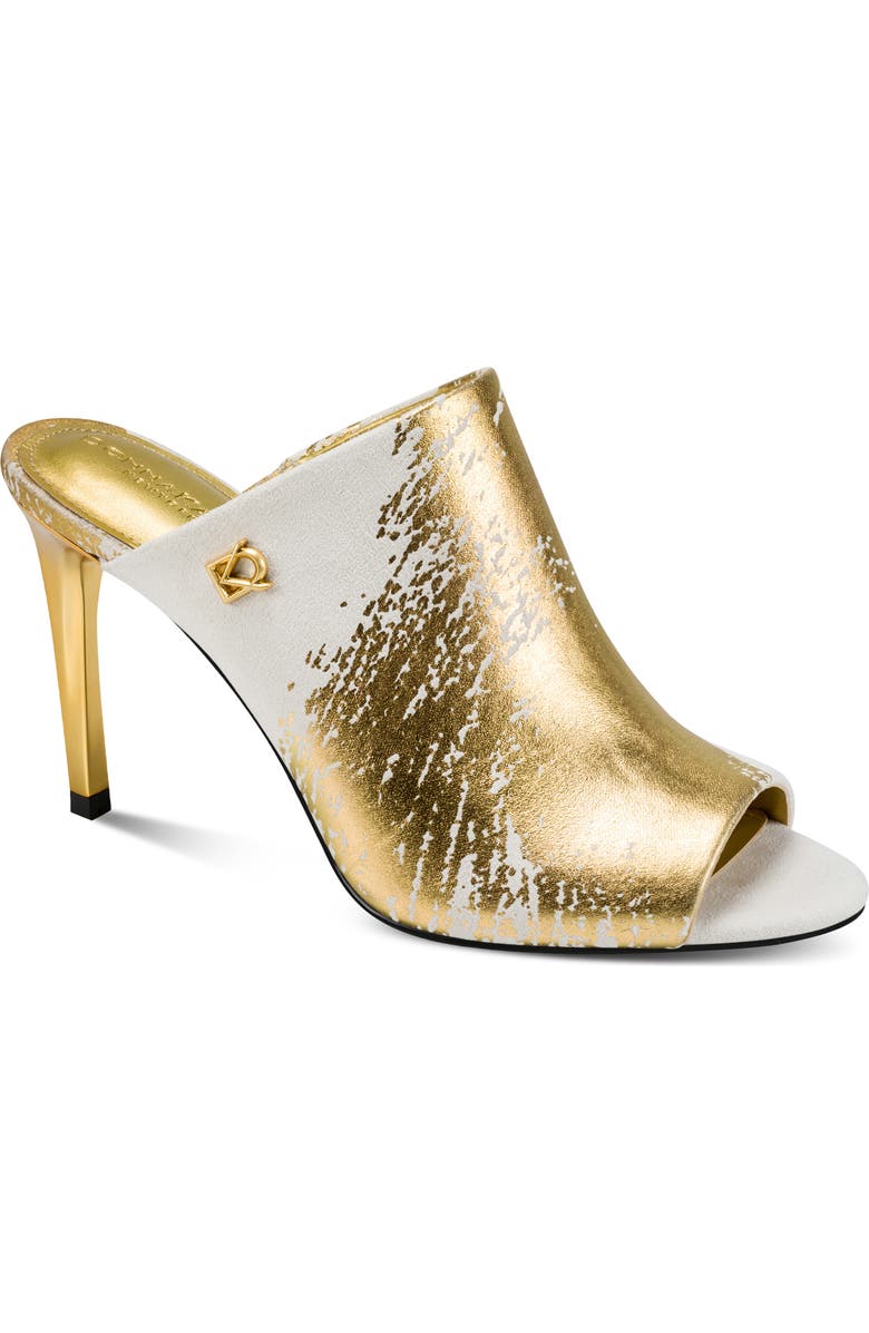 DKNY Donna Slide Sandal, Main, color, Ivory/ Gold