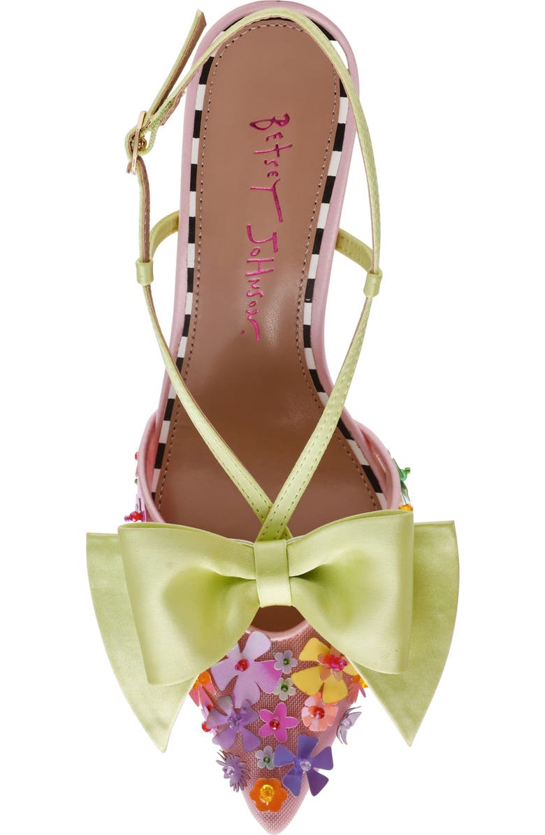 Betsey Johnson Melissa Slingback Pump, Alternate, color, Pink Multi