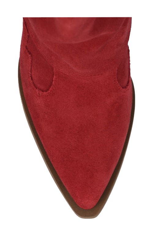 Mia Deston Pointed Toe Western Boot In Red