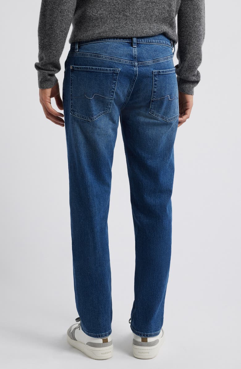 7 For All Mankind The Straight Stretch Cotton Jeans, Alternate, color,